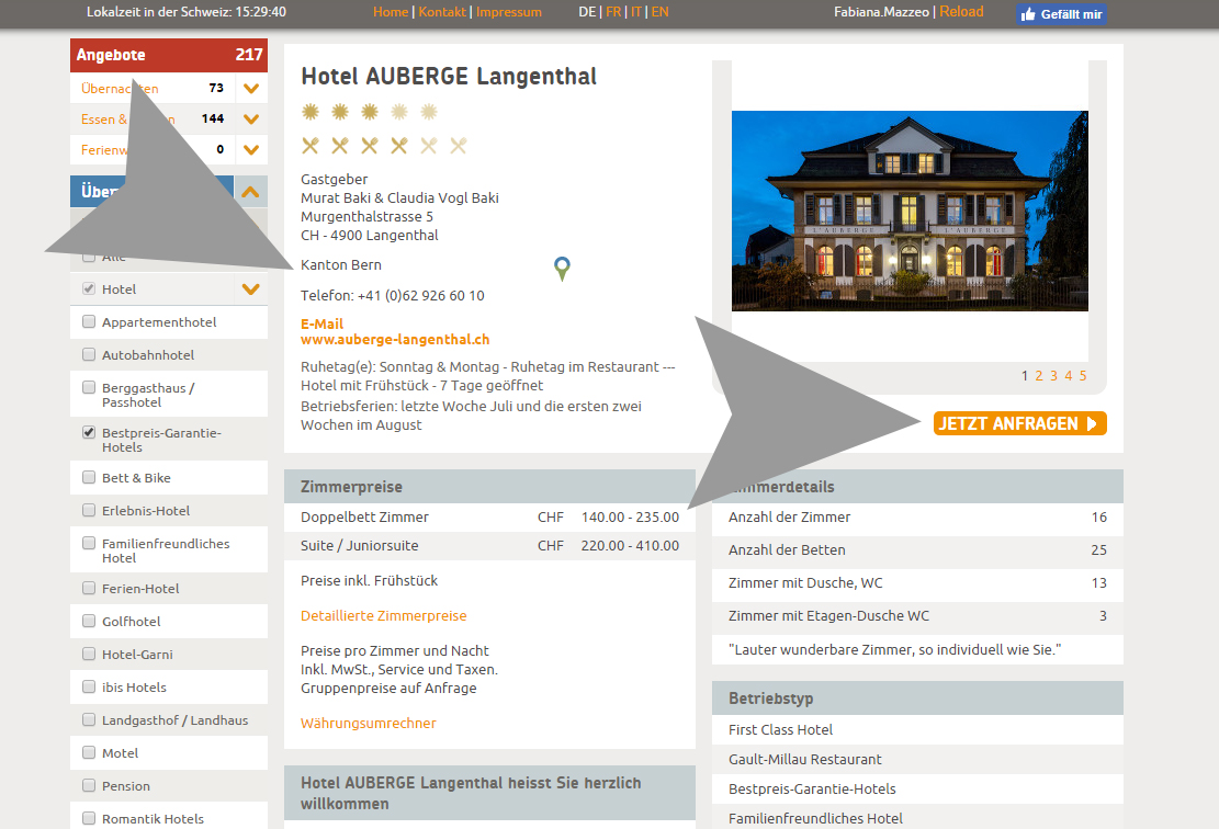 Bestpreis garantie hotels de infos f r g ste
